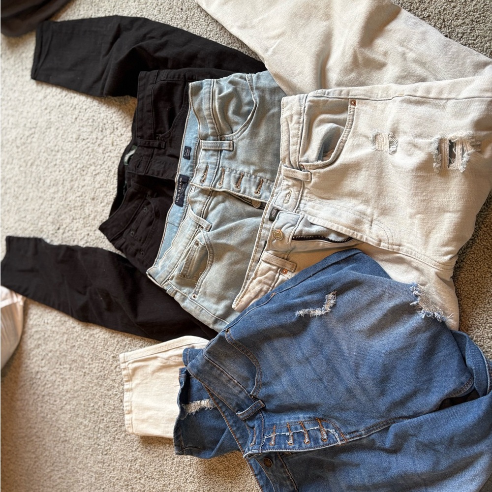 Stylish Denim and Black Jeans Collection